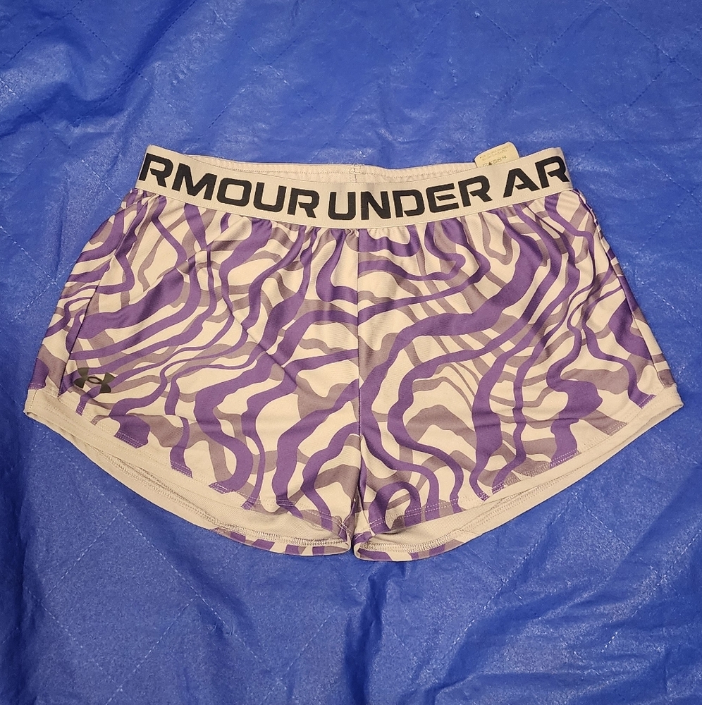 Under Armour Purple Zebra Print Shorts